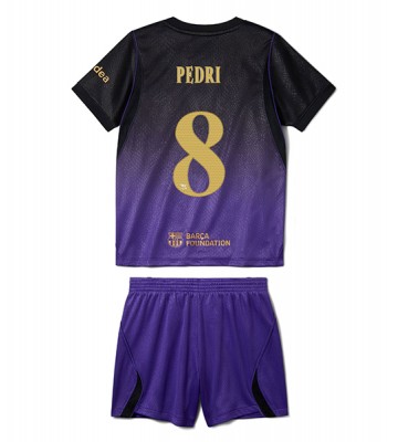 Barcelona Pedri Gonzalez #8 Bortaställ Barn 2026-27 Kortärmad (+ Korta byxor)